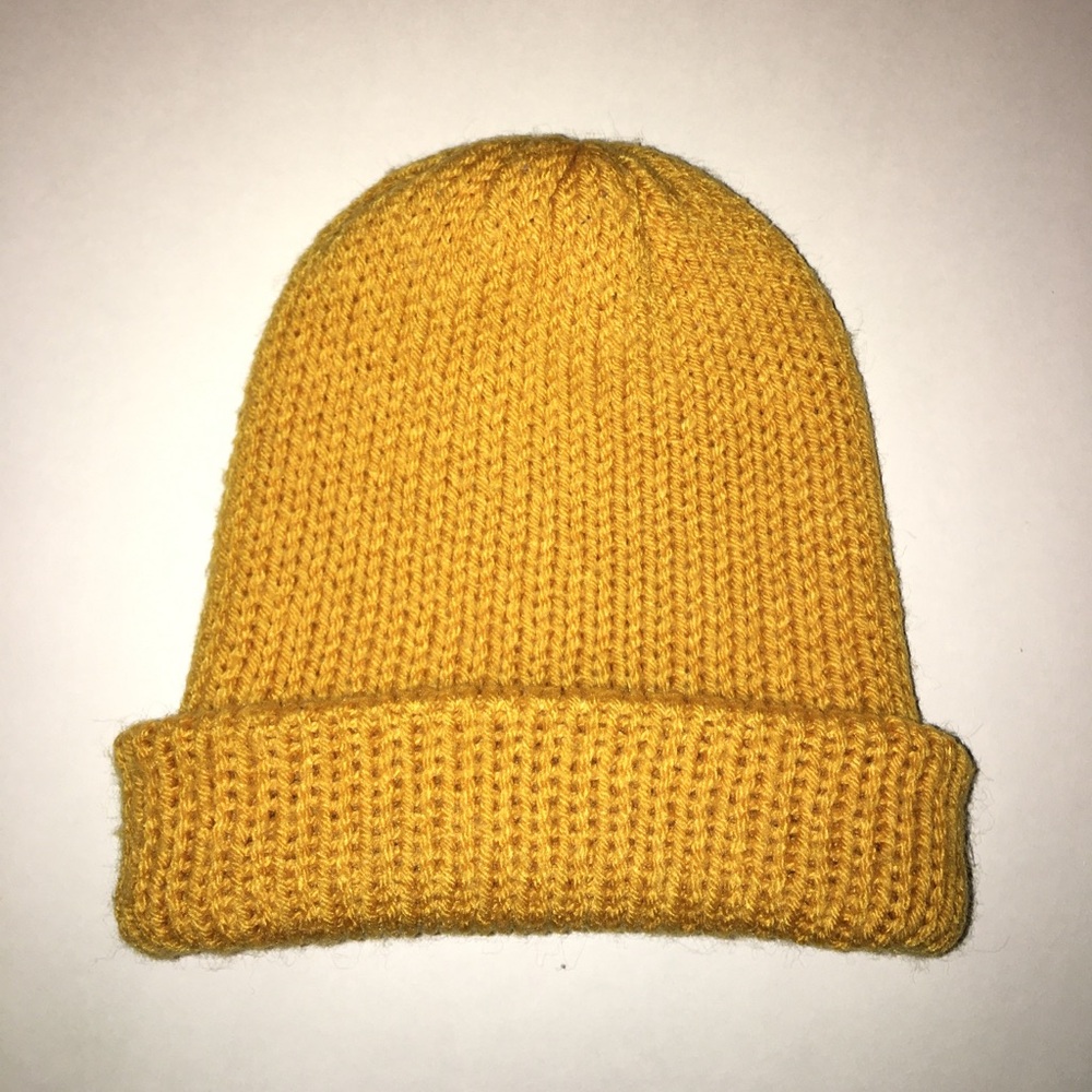 Yellow Knit Beanie